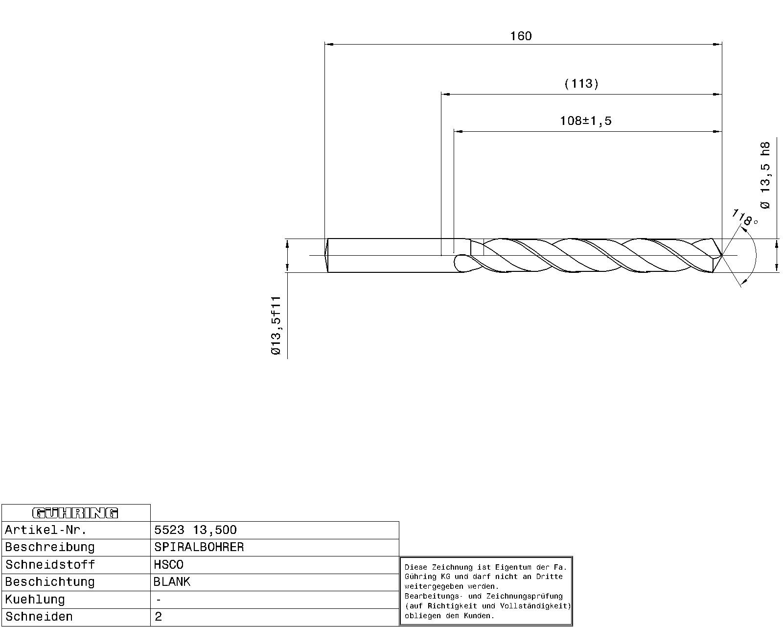 Guhring Jobber drill HSCO - Image 2