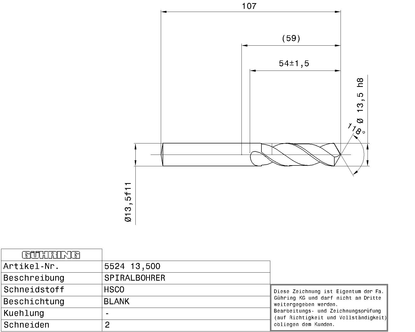 Guhring Stub drill HSCO - Image 2