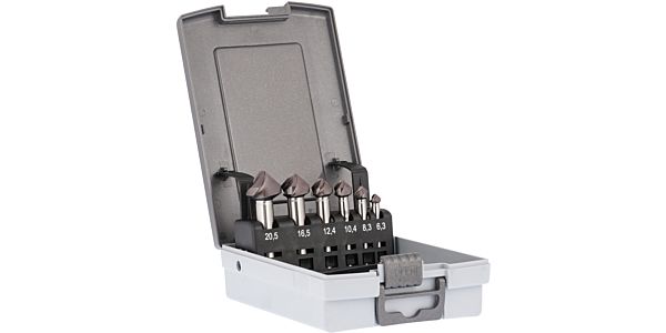 Guhring Spyrotec countersink 90° HSCO TiAlN Set 6.3mm-20.5mm - 6 pieces