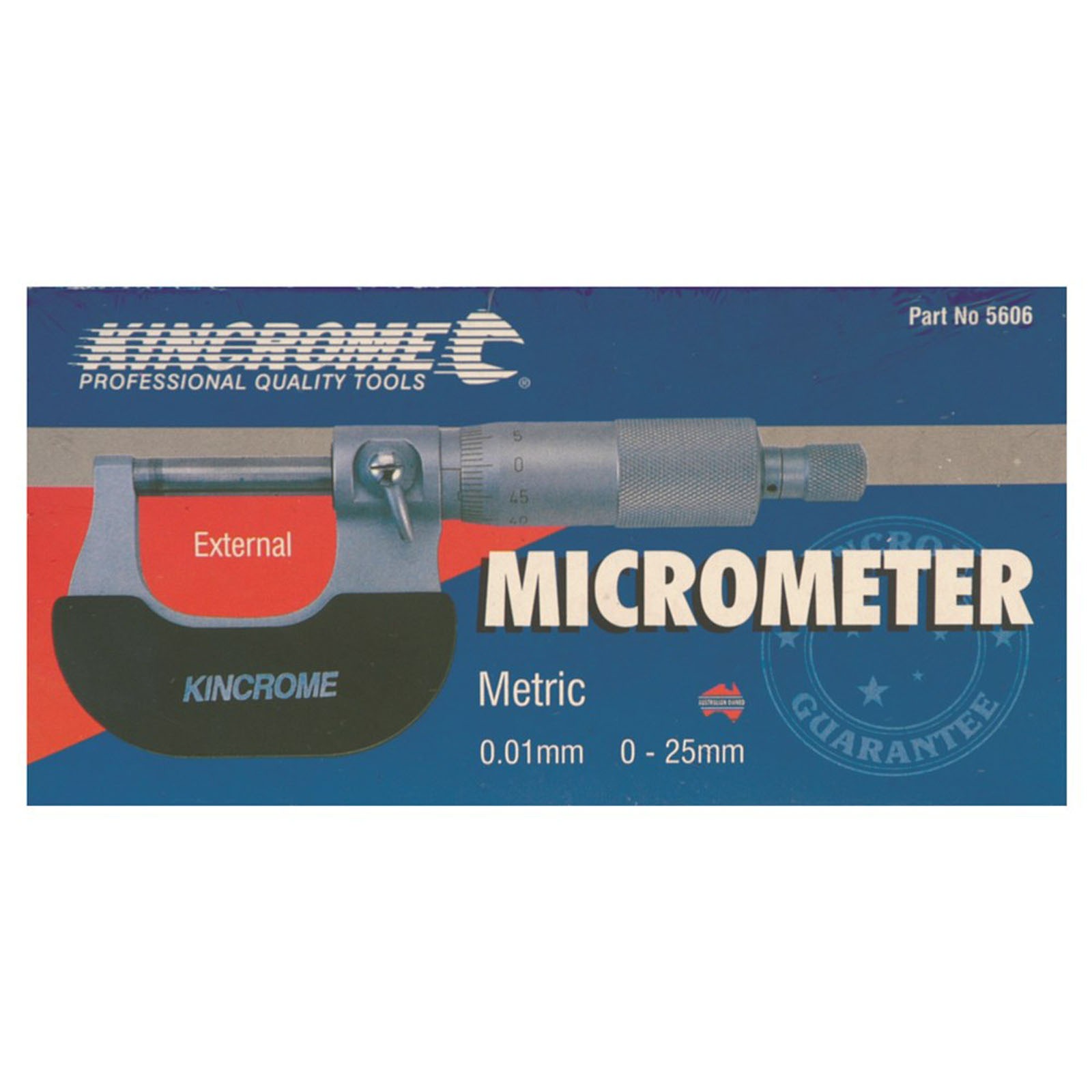 KINCROME 5606 MICROMETER EXTERNAL 0-25MM - Image 2
