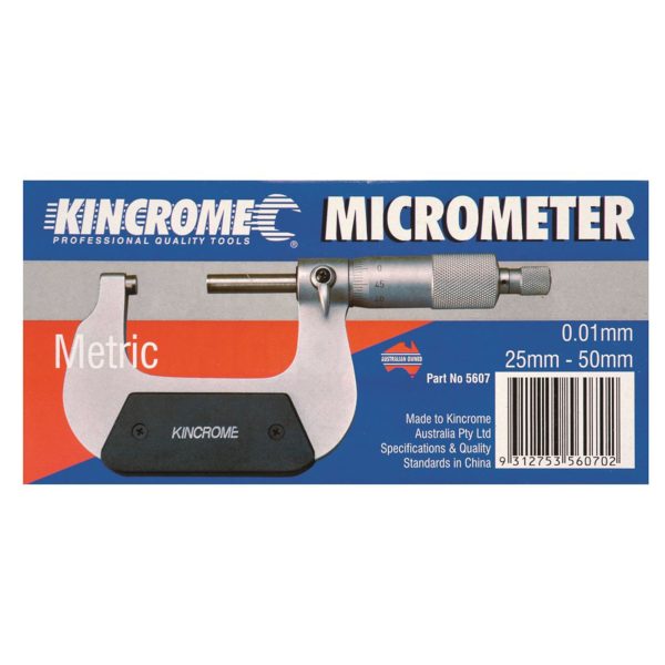 KINCROME 5607 MICROMETER EXT 25MM-50MM - Image 2