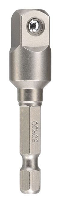 Bordo Male to Male 1/4" Hex-3/8" Square 50mm