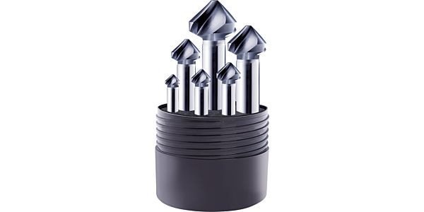 Guhring Countersink set Spyrotec 82deg 1/4 - 3/4 HSCO TiAlN coated