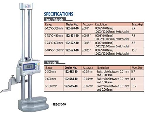 Mitutoyo D'Matic Height Gauge 12" 570-312 - Image 2