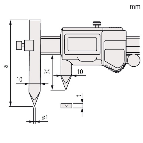 Mitutoyo OFF-SET CENTRELINE CALIPER 573-608 - Image 2