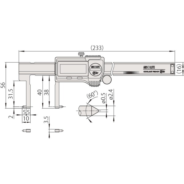 Mitutoyo Digimatic Caliper 573-746-20 - Image 2