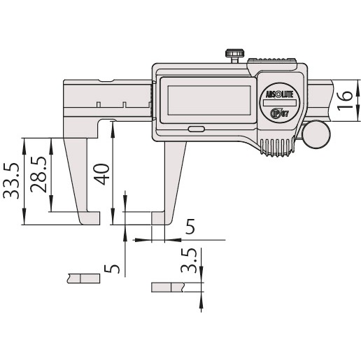 Mitutoyo DIGIMATIC CALIPER 573-751-20 - Image 3