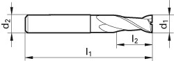 Guhring Metric Carbide slot drill for Aluminium - Image 2