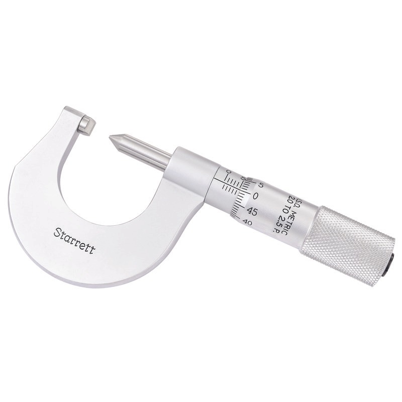 Starrett Screw Thread Micrometer 0-25mm 0.01mm Grad 2-2.5 Pitch/mm 575MBP Screw Thread Micrometer