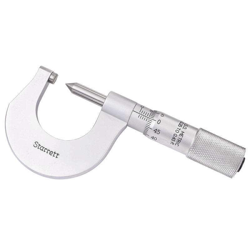 Starrett Screw Thread Micrometer 0-25mm 0.01mm Grad 0.35-0.45 Pitch/mm 575MFP Screw Thread Micrometer