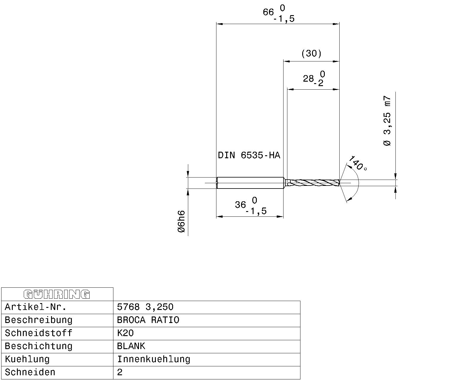 Guhring 5 x D Ratio Drill Thru Coolant Carbide RF100 A Polished For Aluminium - Image 2