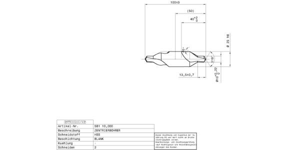 Guhring Centre drills without flat HSS - Image 2