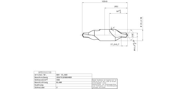 Guhring Centre drills without flat HSS - Image 2