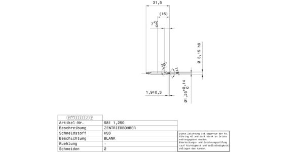 Guhring Centre drills without flat HSS (#1) - Image 2