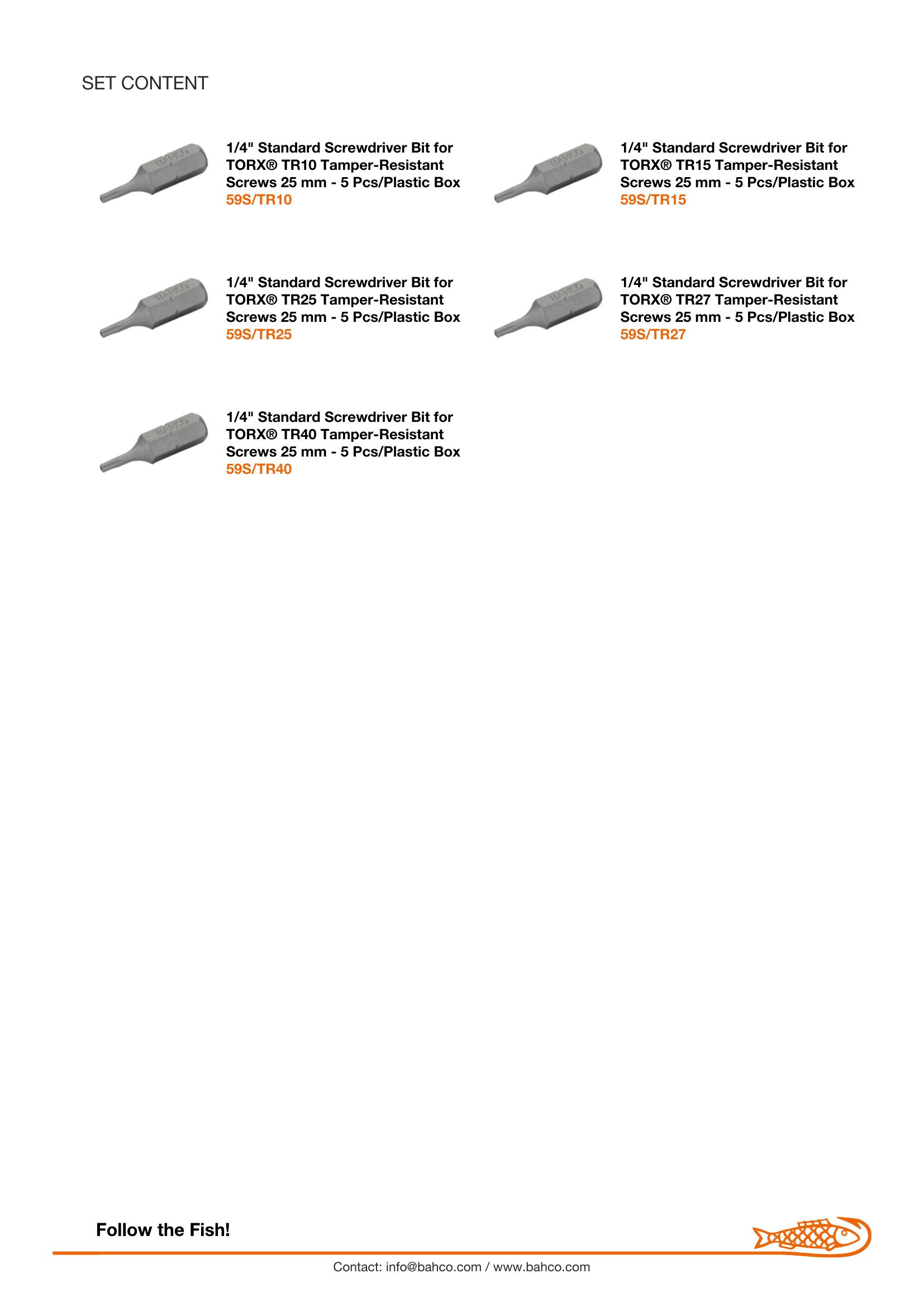 Bahco 31 piece Bit Set. Set contains: PH, PZ, TR - Image 6