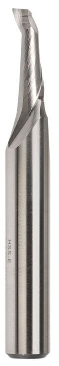 Bordo 10.00mm Short Round Shank Single Flute HSS Co8 End Mill