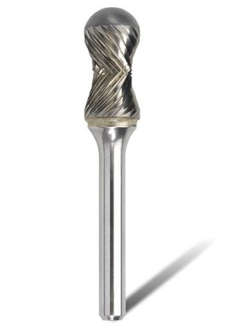 Bordo 1/2" Radius Ball Nose Tree Express Cut 1/4" Shank Burr