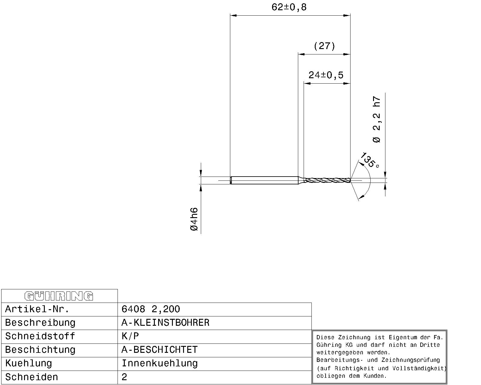 Guhring SOLID CARB. A-DRILL IC - 8XD EXCLUSIVE LINE - Image 2