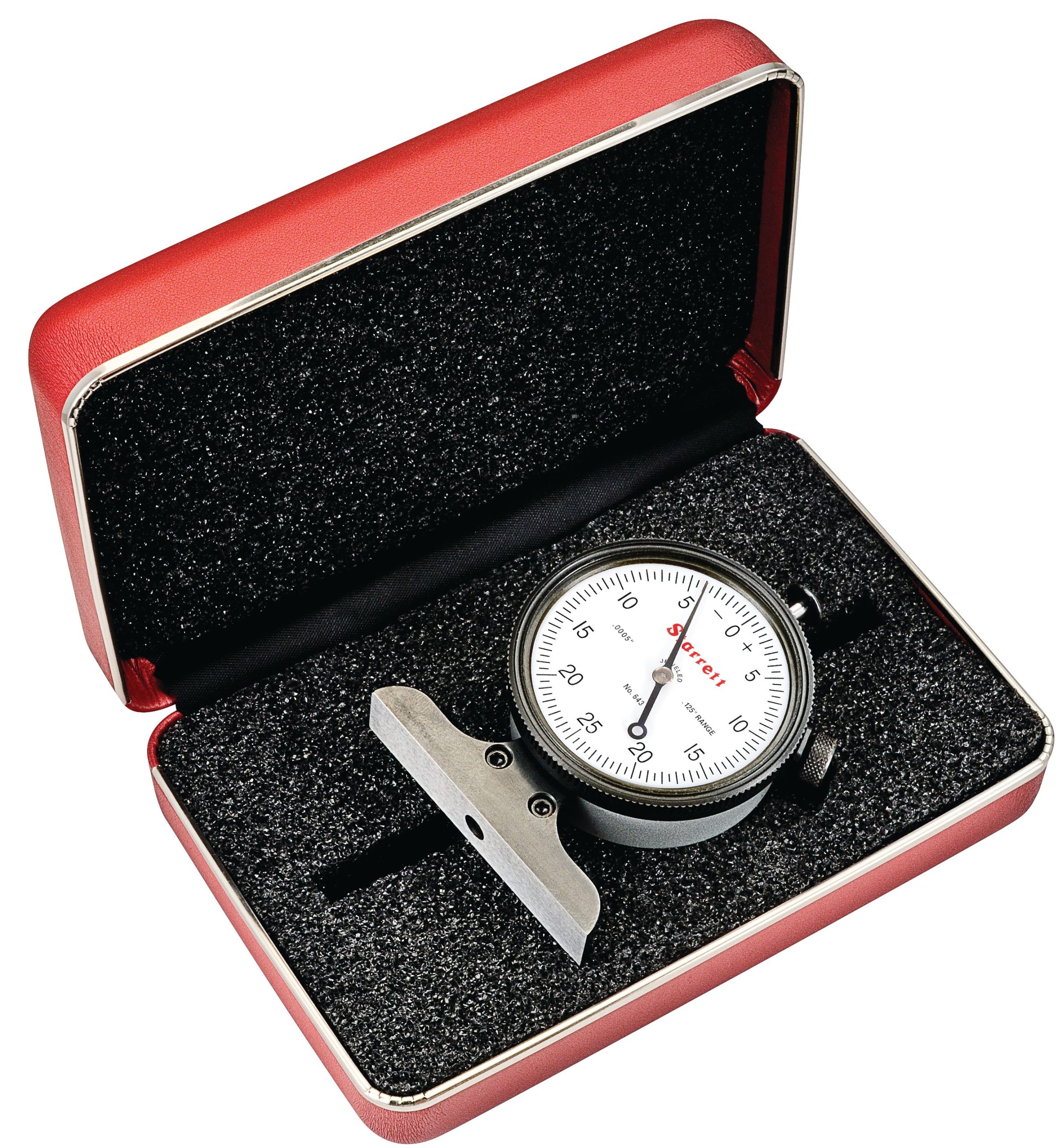 Starrett - Dial Depth Gage 0-.125in .0005in Grad 0-25-0 Dial Case - Image 2