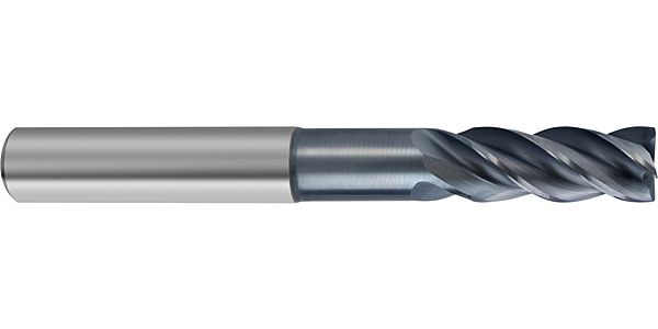 Guhring Carbide End Mill 4 Flute RF100 Sharp AlCrN Coated Long