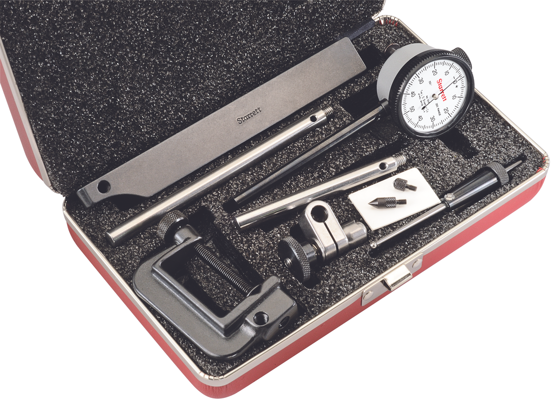 Starrett Dial Test Indicator Contact Points/Attachments Case 650A5Z Back Plunger Dial Indicator
