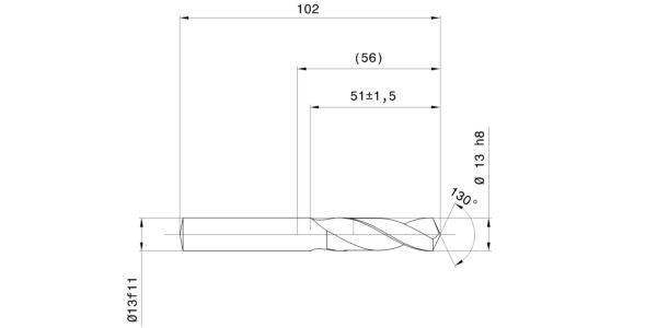 Guhring Stub drill HSCO TiN Coated - Image 2