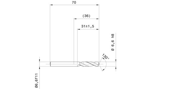 Guhring Stub drill HSCO TiN Coated - Image 2