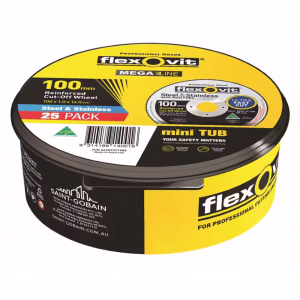 100 X 1.0 X 16.0MM A46TBF41 MEGA-LINE CUT-OFF TUB
