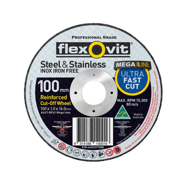 100 X 1.0 X 16.0MM A46TBF41 MEGA-LINE CUT-OFF TUB - Image 2