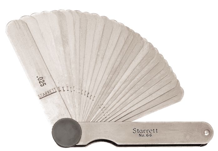 Starrett - Thickness Gage 26 Straight Leaves .0015-.025in Range - Image 2