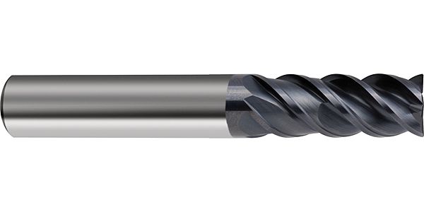 Guhring SOL.CARBIDE RF100 SPEED END MILL SUPER A GUHRING STD. 4-FLUTE 48° HELIX R.H. HA-SHANK
