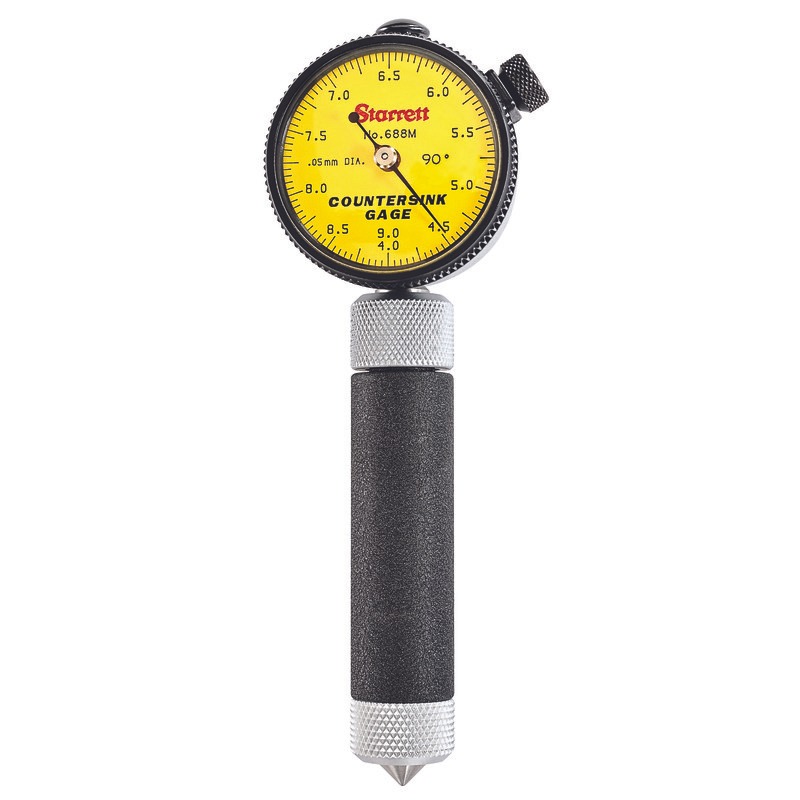 Starrett - Countersink Gage 4-9mm Range 90deg Angle Case