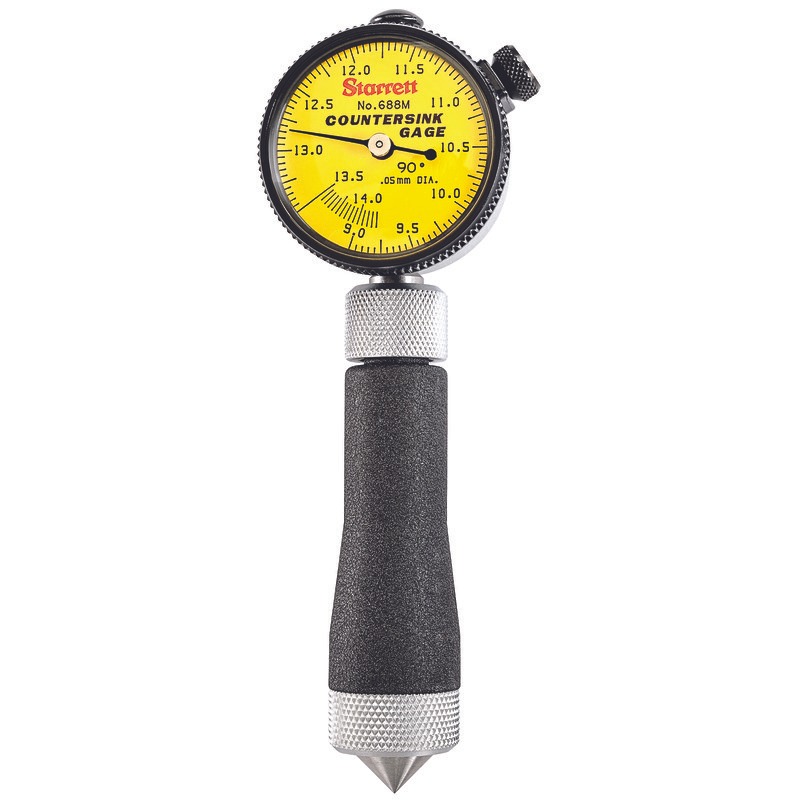 Starrett - Countersink Gage 9-14.2mm Range 90deg Angle Case