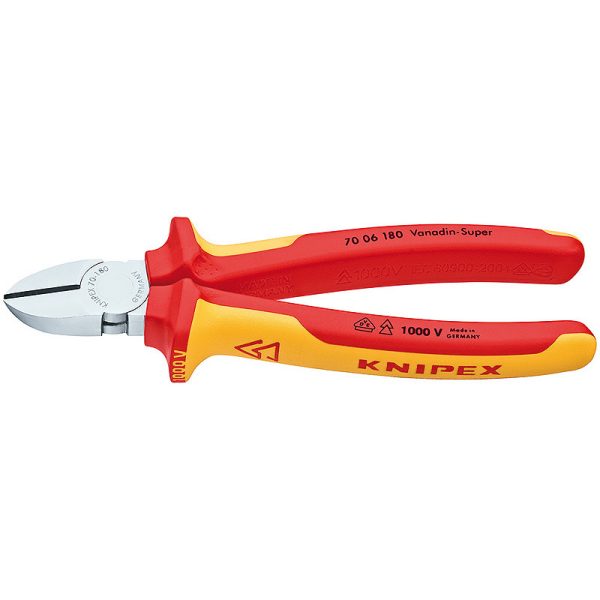 KNIPEX 1000V DIAGONAL CUTTER 180MM
