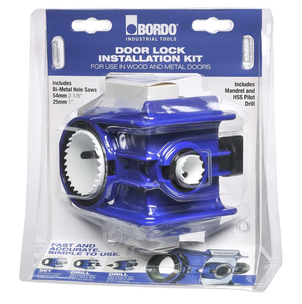 Bordo - Bi Metal Door Lock Installation Kit