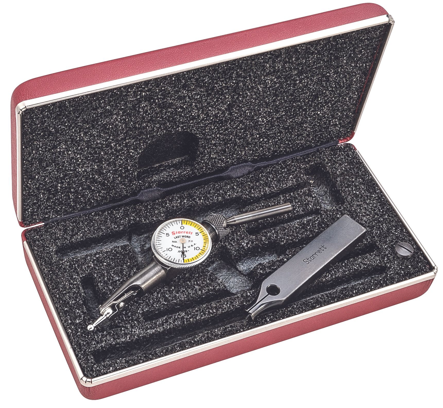 Starrett Dial Indicator W/univ. Shank Univ. Friction Holder 711LPSZ Last Word Dial Test Indicator - Image 2