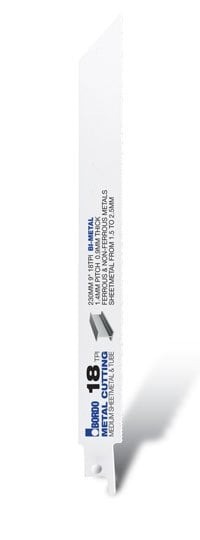 Bordo 230mm (9") 18TPI Reciprocating Saw Blade - 2Pk Clam