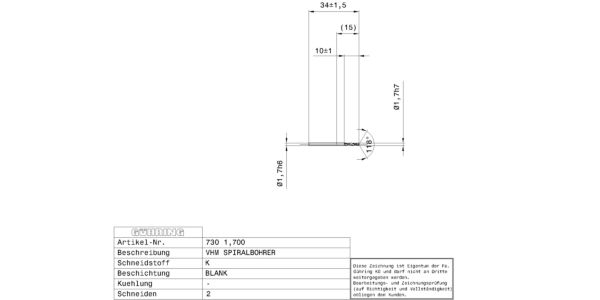 Guhring Stub drill Solid Carbide - Image 2