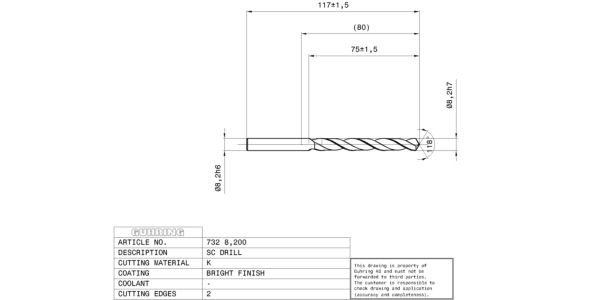 Guhring Jobber drill Solid Carbide - Image 2