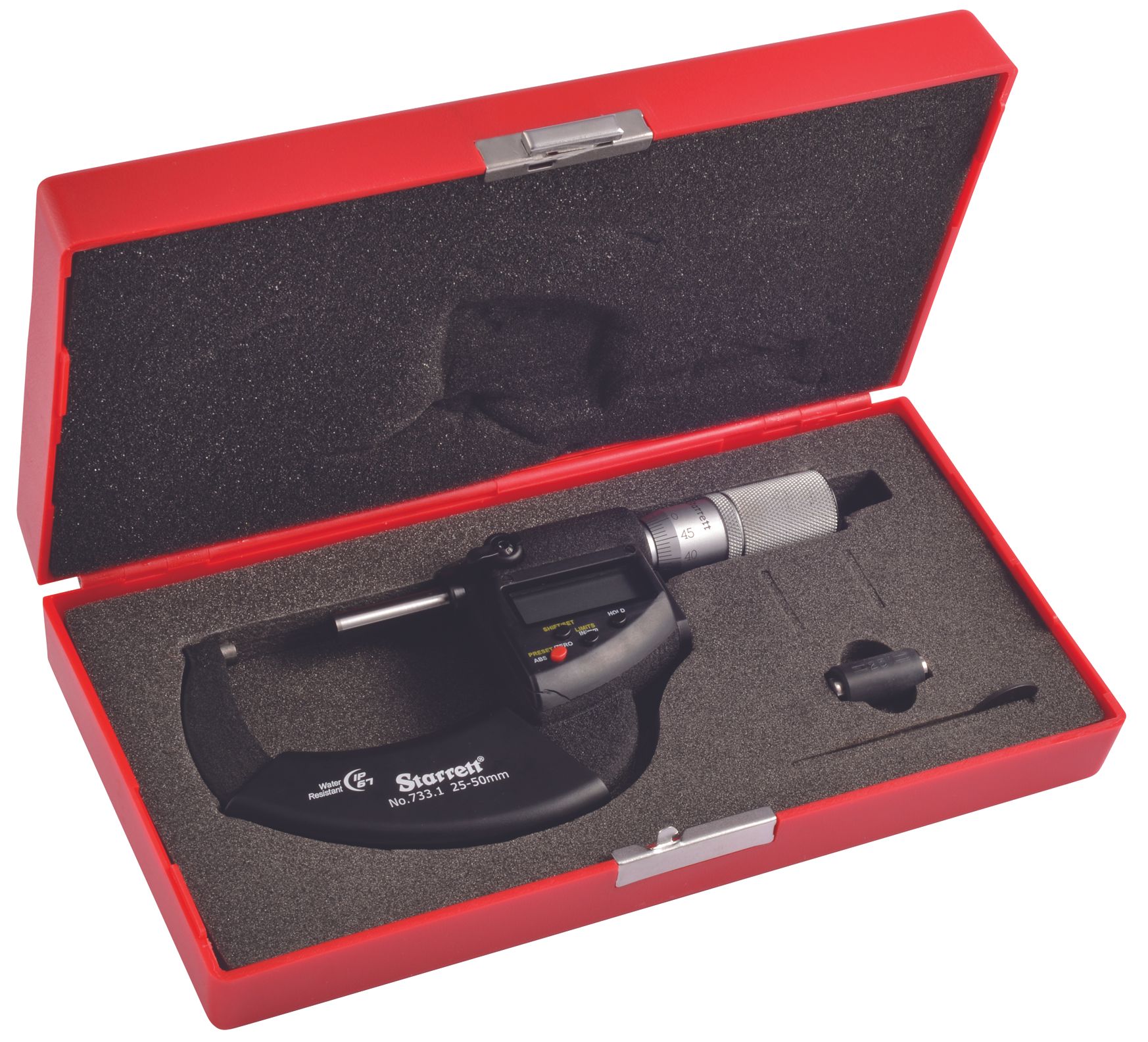Starrett MICROMETER- ELECTRONIC- 25-50mm 733.1MEXFLZ-50 Electronic Micrometer - Image 2