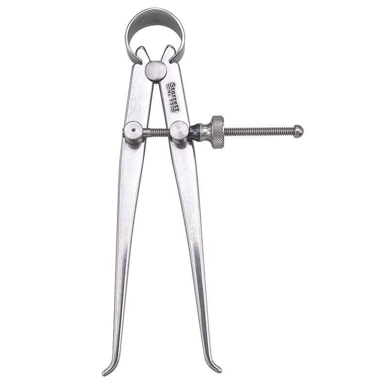 Starrett - Spring-Type Caliper (Inside) 4in (100mm) Solid Nut