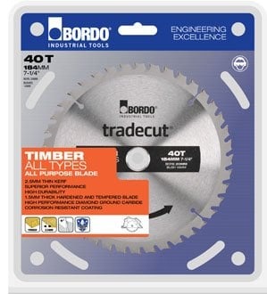 Bordo 184mm x 60T Tradecut Blade