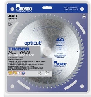 Bordo 305mm x 72T Opticut Fine Cut Blade