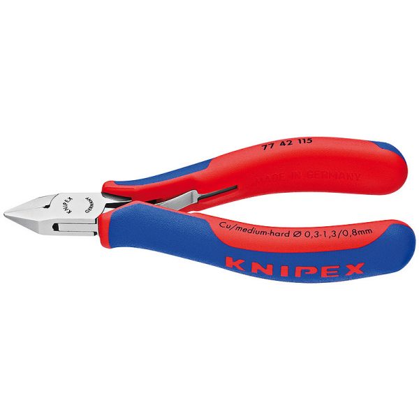 KNIPEX ELECTRONICS DIAG CUTTER 115MM