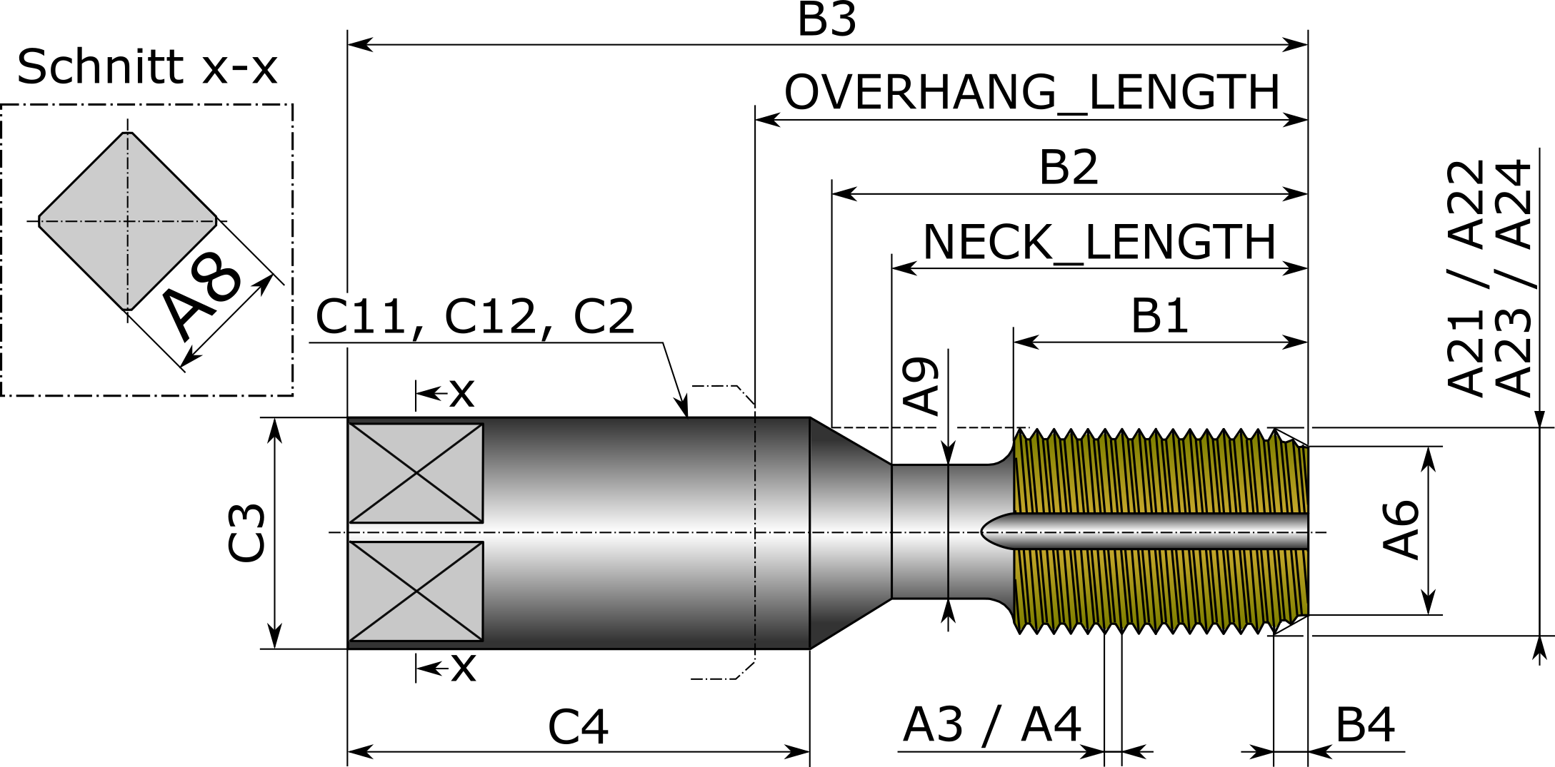 Guhring Metric Fluteless Taps HSS-E - Image 3