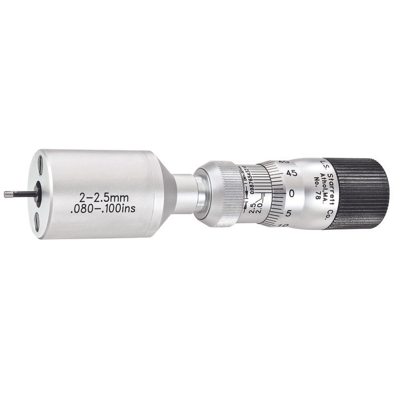Starrett MICROMETER- INSIDE 2-2.5MM RANGE 78MXTZ-2.5 Bore Gage