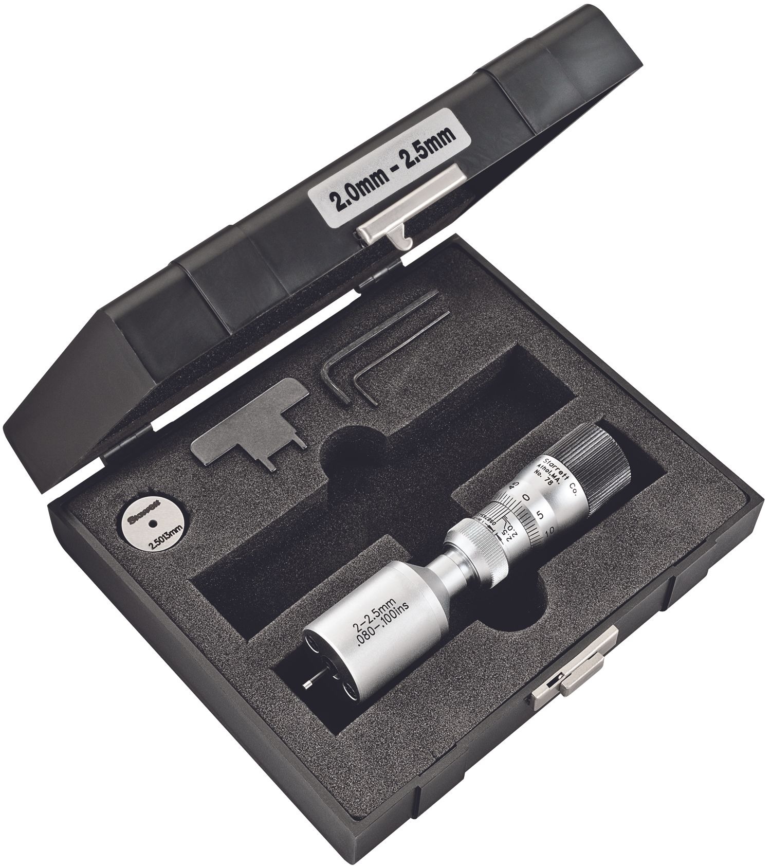 Starrett MICROMETER- INSIDE 2-2.5MM RANGE 78MXTZ-2.5 Bore Gage - Image 2