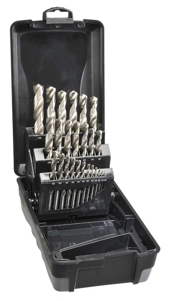 Saber - Saber 25 Piece Bright HSS Jobber Drill Set in ABS Plastic Ca