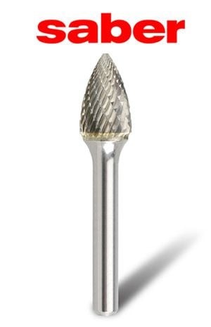 Saber - 1/4" SG-1 Tree Pointed Nose Burr - Saber