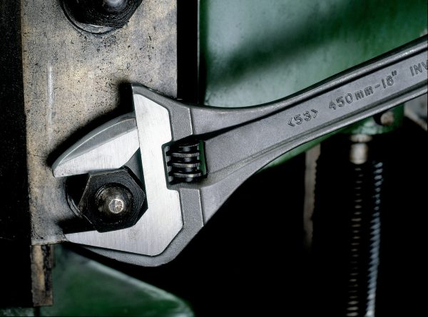 Bahco Adjustable wrench, 4", 100mm, phosphated, 13mm opening - Image 5